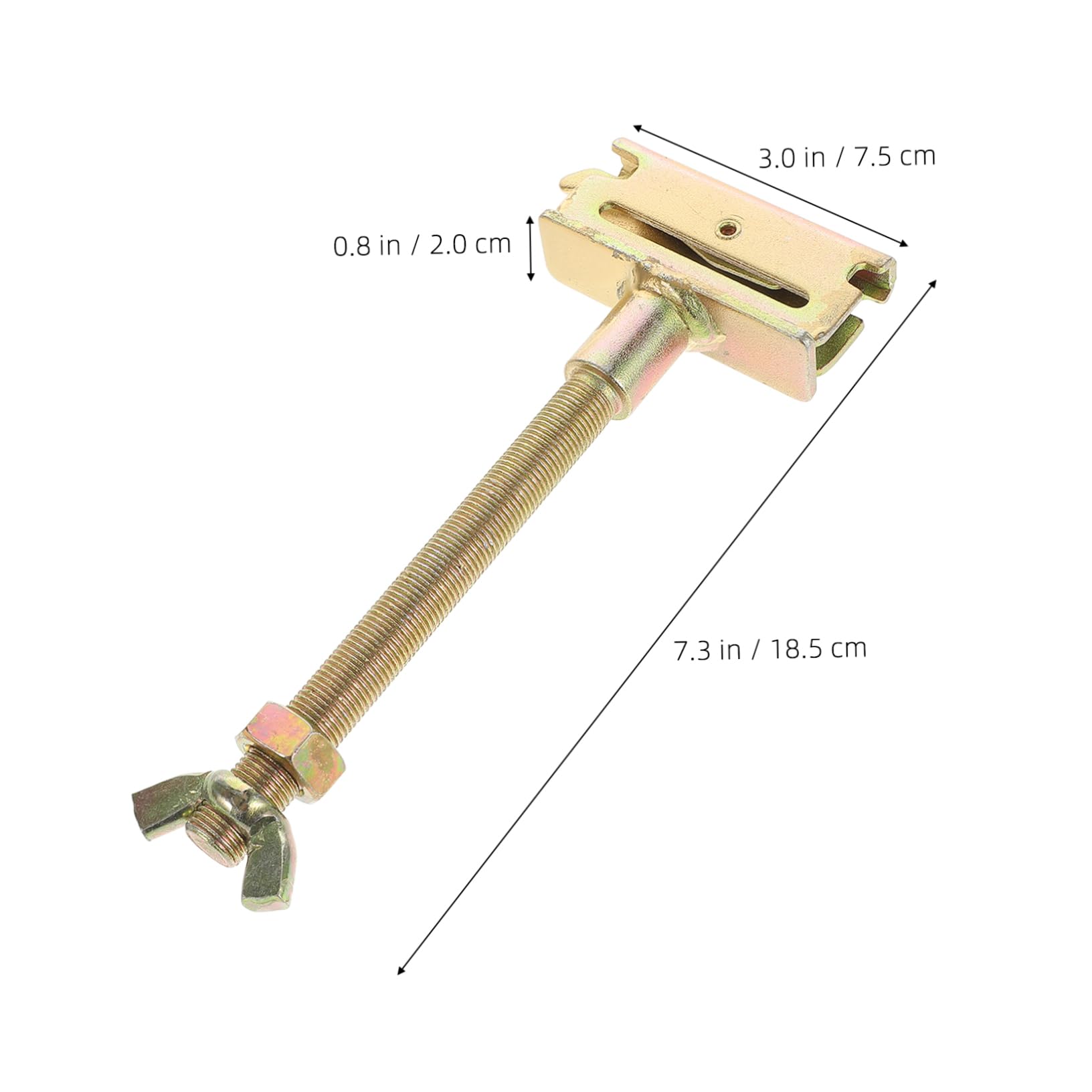 HOLIDYOYO Fastening Nut Track Mount Wing Nut Tire Rack Mounting Lightweight and Portable Metal Fastener