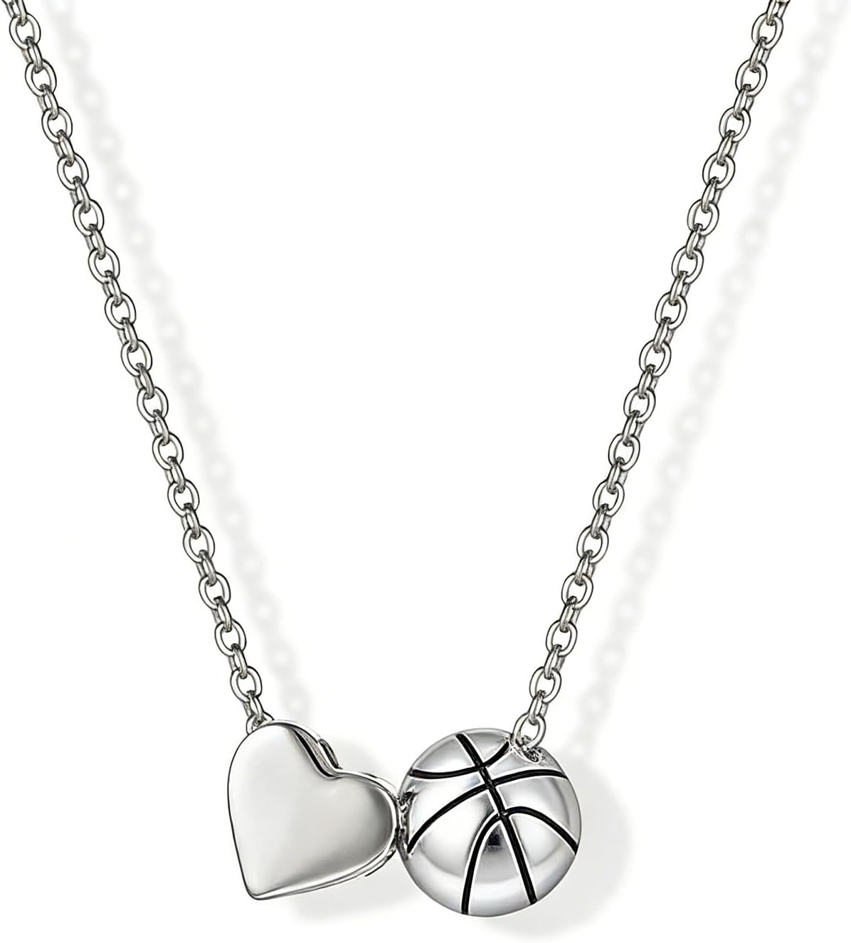 Sports Ball Necklace for Women Teens, 19.7 inch Football Tennis Baseball Pendant Charm Jewelry, Gift for Athlete Girl Friend,Sports Fan