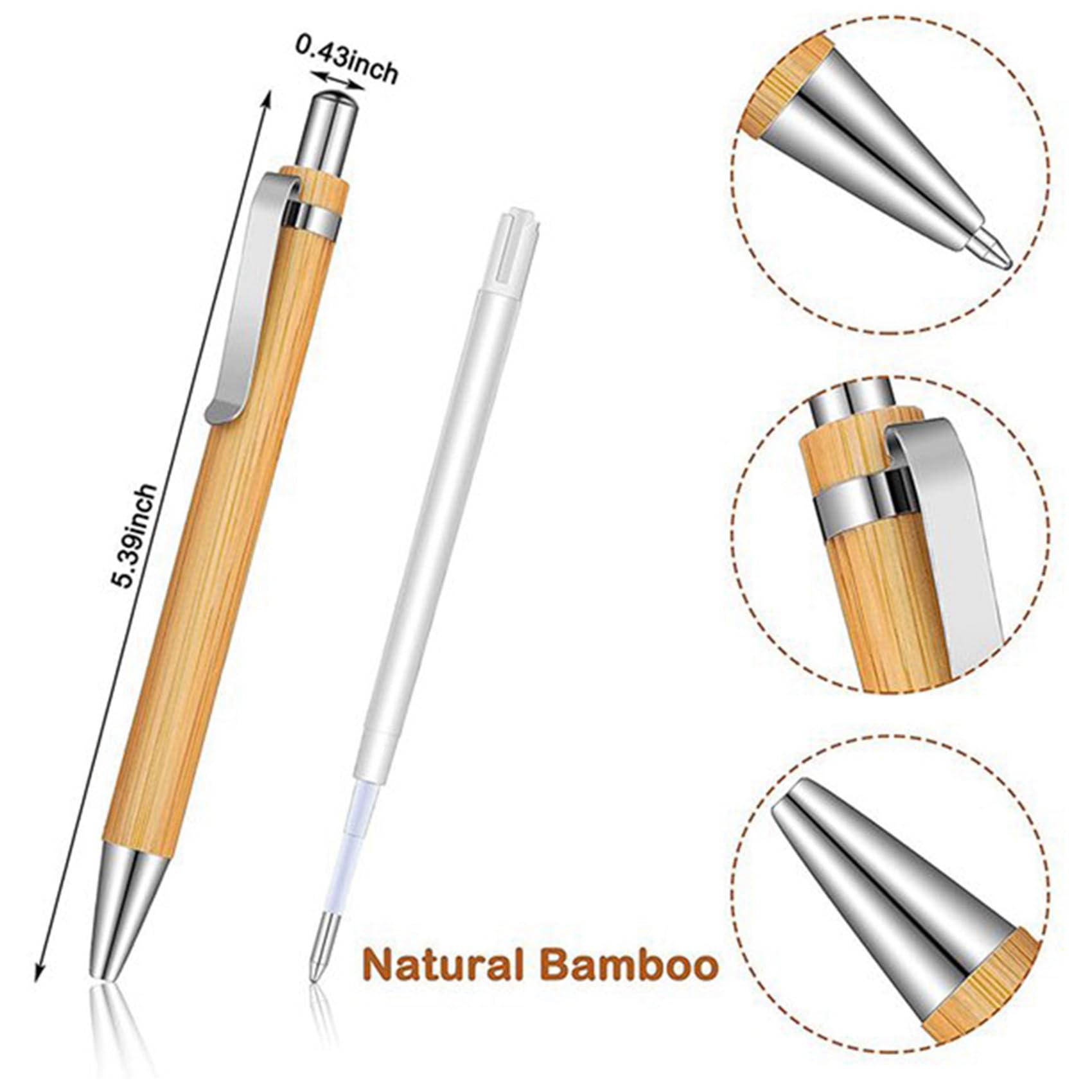 240 Stück Kugelschreiber Stift Set Bambus Kugelschreiber Stift Büro- & Schul Bedarf Stifte & Schreiben Bedarf Geschenke, Schwarze Tinte