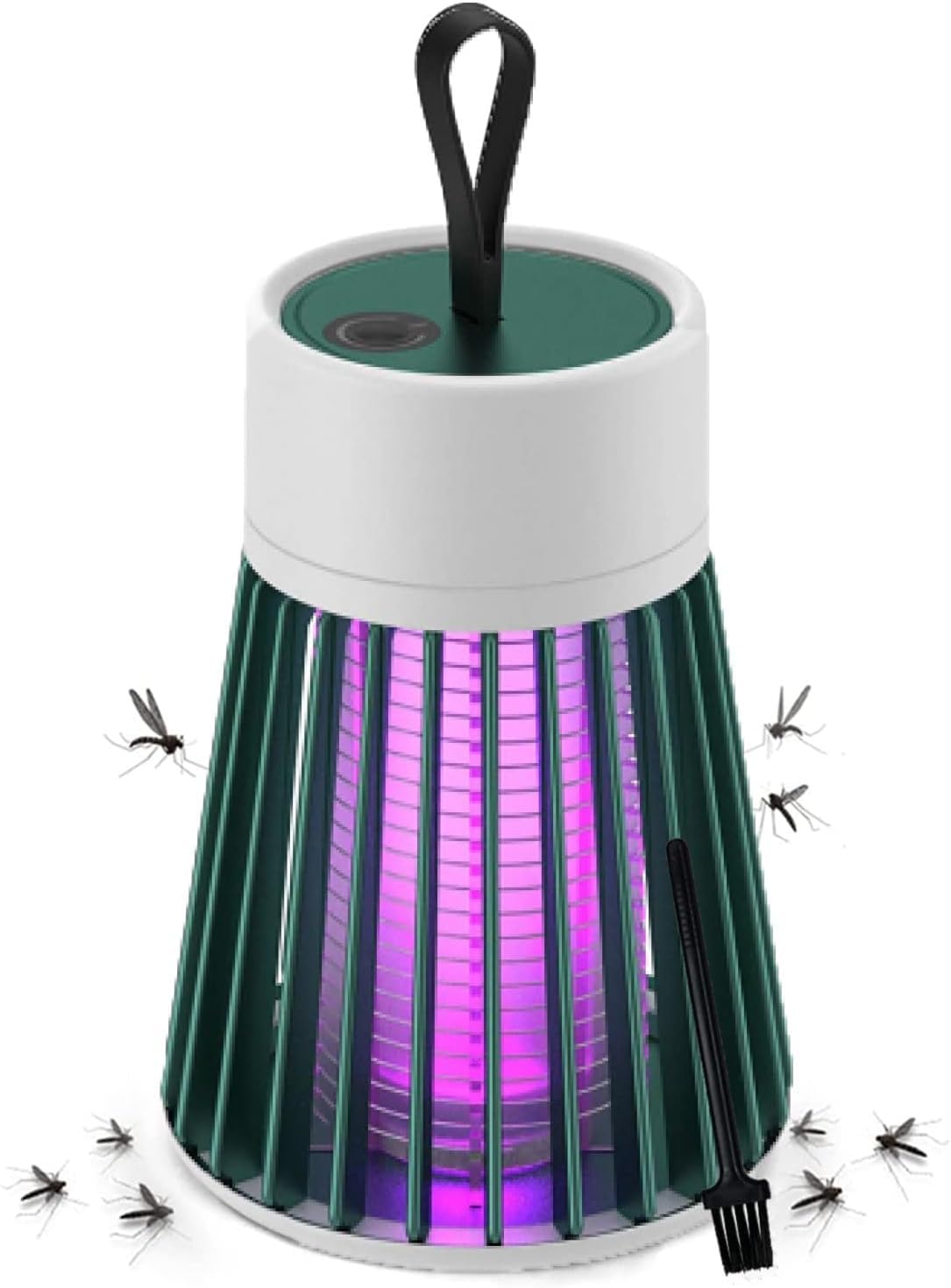 Bug Zapper Indoor, Mosquito Killer Lamp, Usb Rechargeable Electric Fly Catcher, Wireless UV Mosquitos Insect Killer, Electric Mosquito Zapper, for Home Camping Indoor Outdoor (Green)