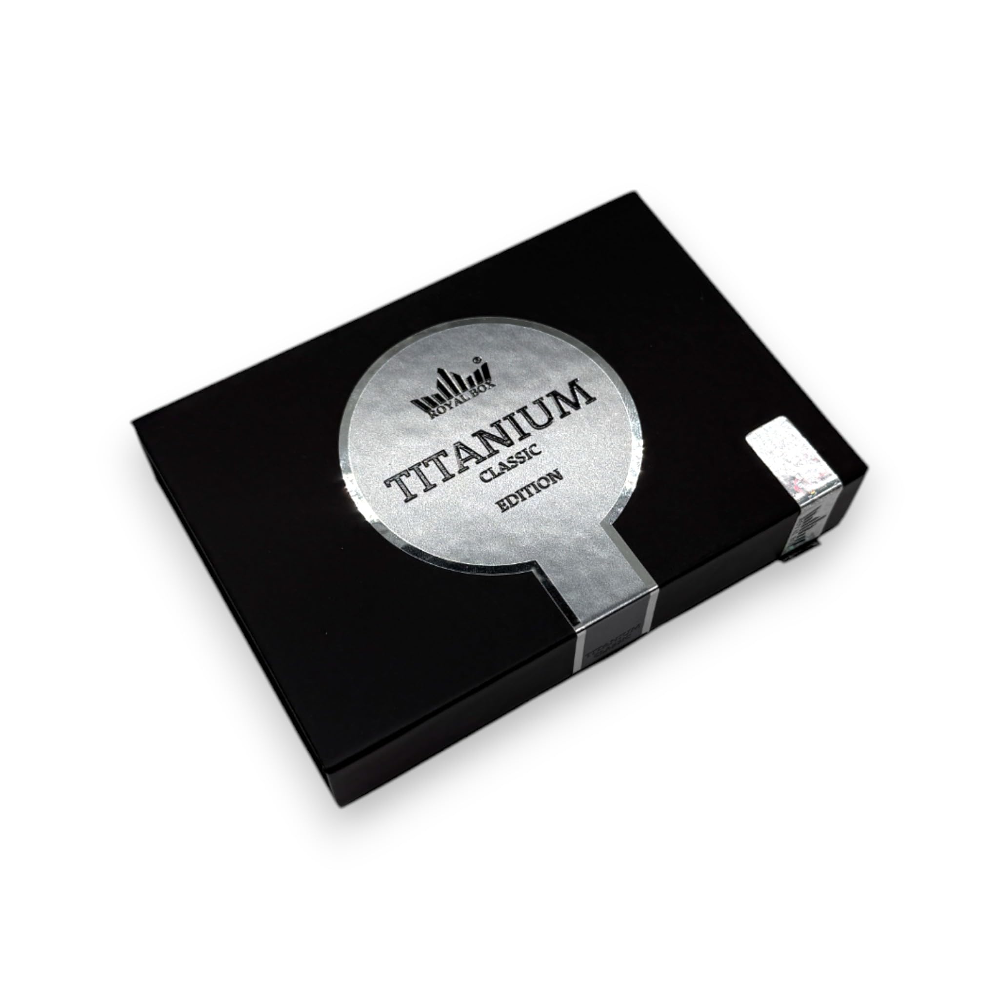 M&M Smartek Royal Box Titanium Classic - Caja con 8 compartimentos y 2 tubos | Caja de aluminio anodizado con 8 compartimentos y 2 tubos, resistente, compacto y fácil de limpiar.