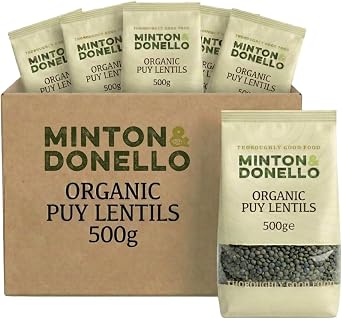 Minton & Donello - Organic Puy Lentils, 6 Pack x 500g