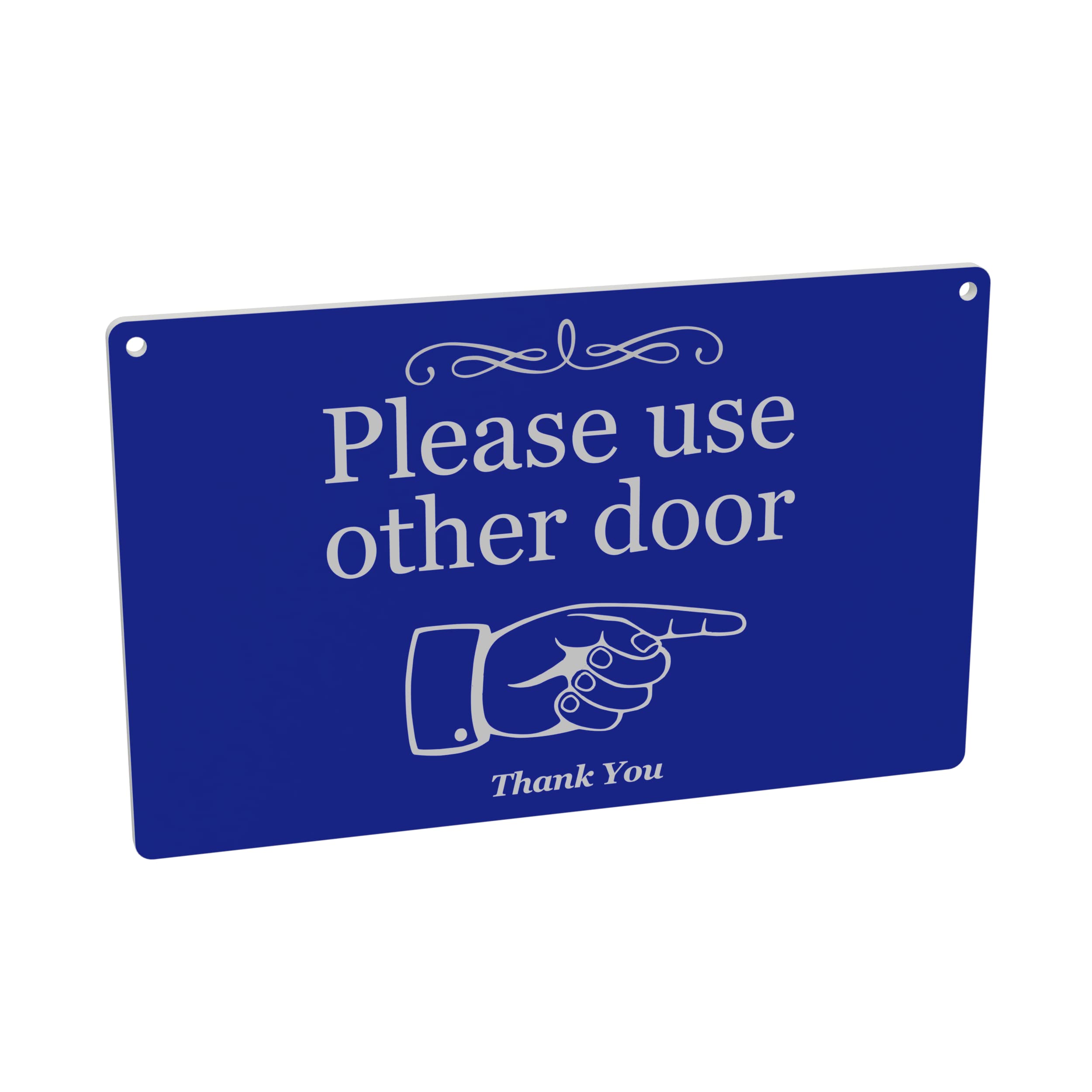 Reversible 'Please use other door' Sign, Double Sided, Arrow, Door Hanging