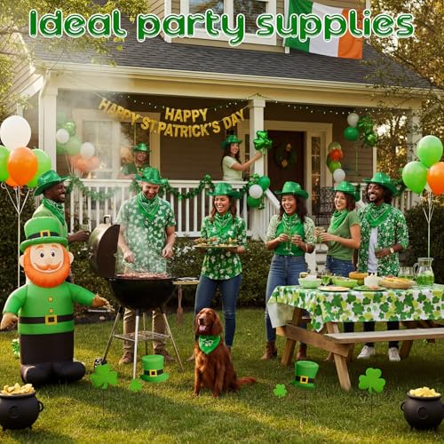 Image of Coume 12 Pcs Sparkly Adults Cowboy Hat and Bandanas Women Men Western Glitter Cowgirl Party Hats with Adjustable Drawstring