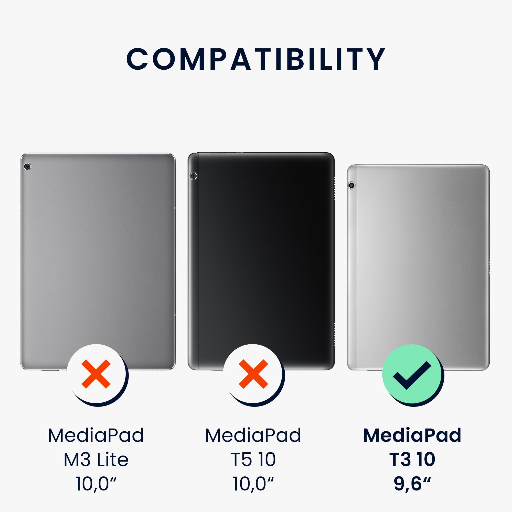 Kwmobile 2x Pellicola Protettiva Anti-Riflesso Per Huawei MediaPad T3 10 - Proteggi Schermo Da Graffi E Impronte - Opaca E Lavabile