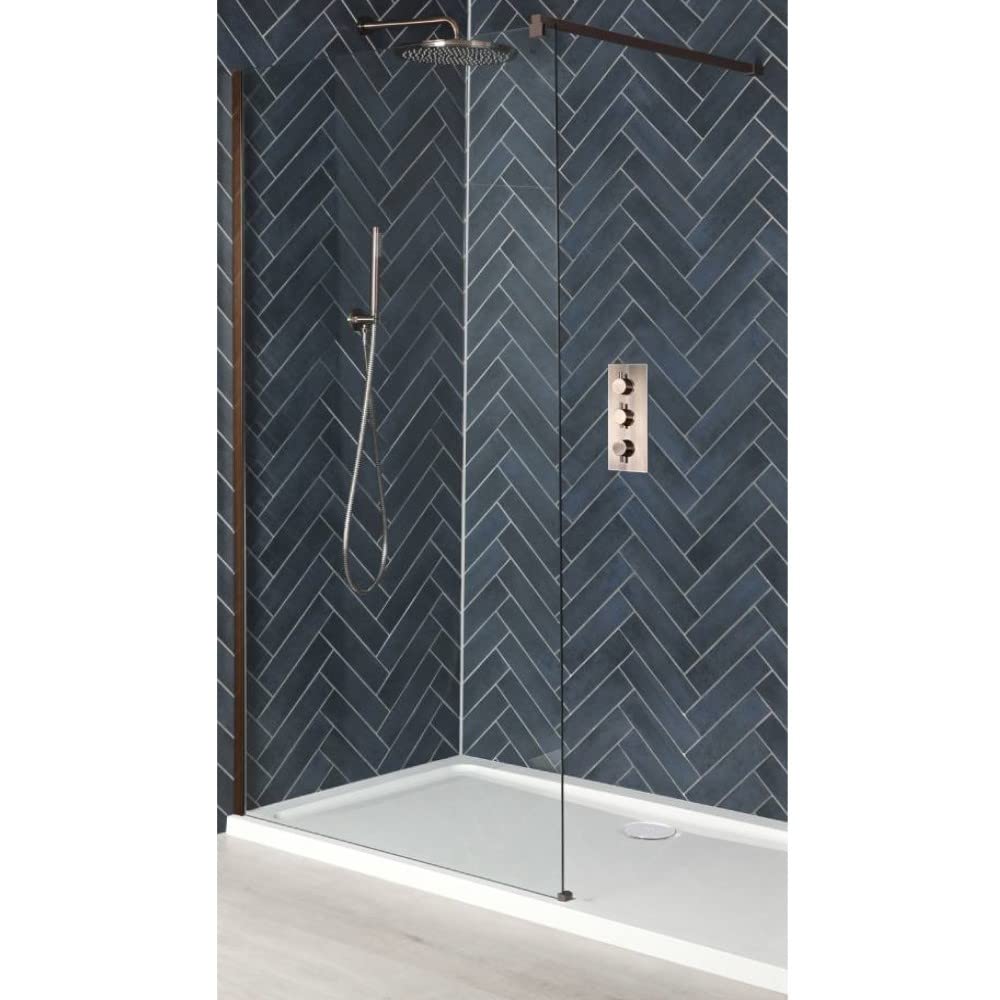 Buy Milano Vara Recessed Walk in Wet Room Shower Enclosure with