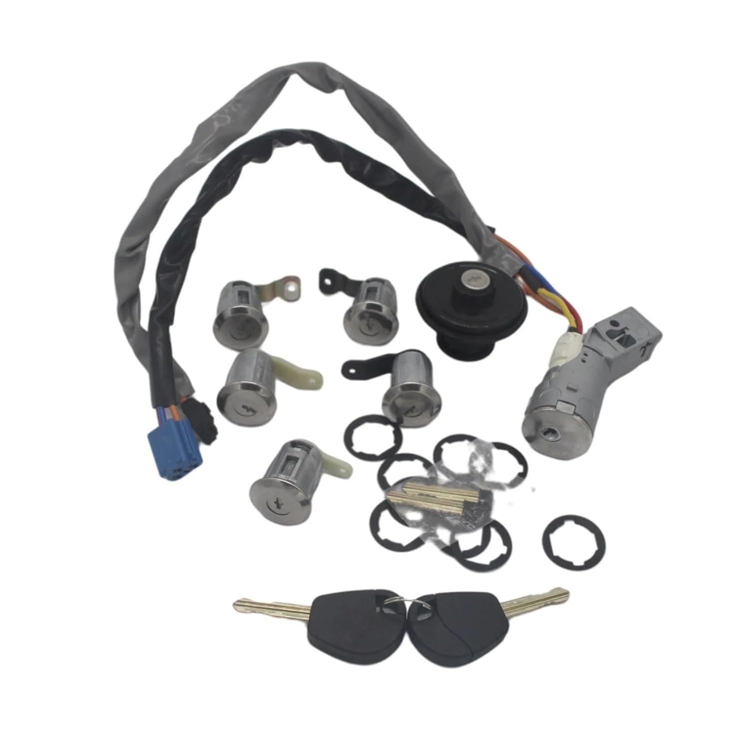 Ignition Key Switch for Citroen BERLINGO for Peugeot for Expert 2002-2008 AL208 4162CF 4162.CF Car Lock Set Ignition Lock with Keys(Lock Set)