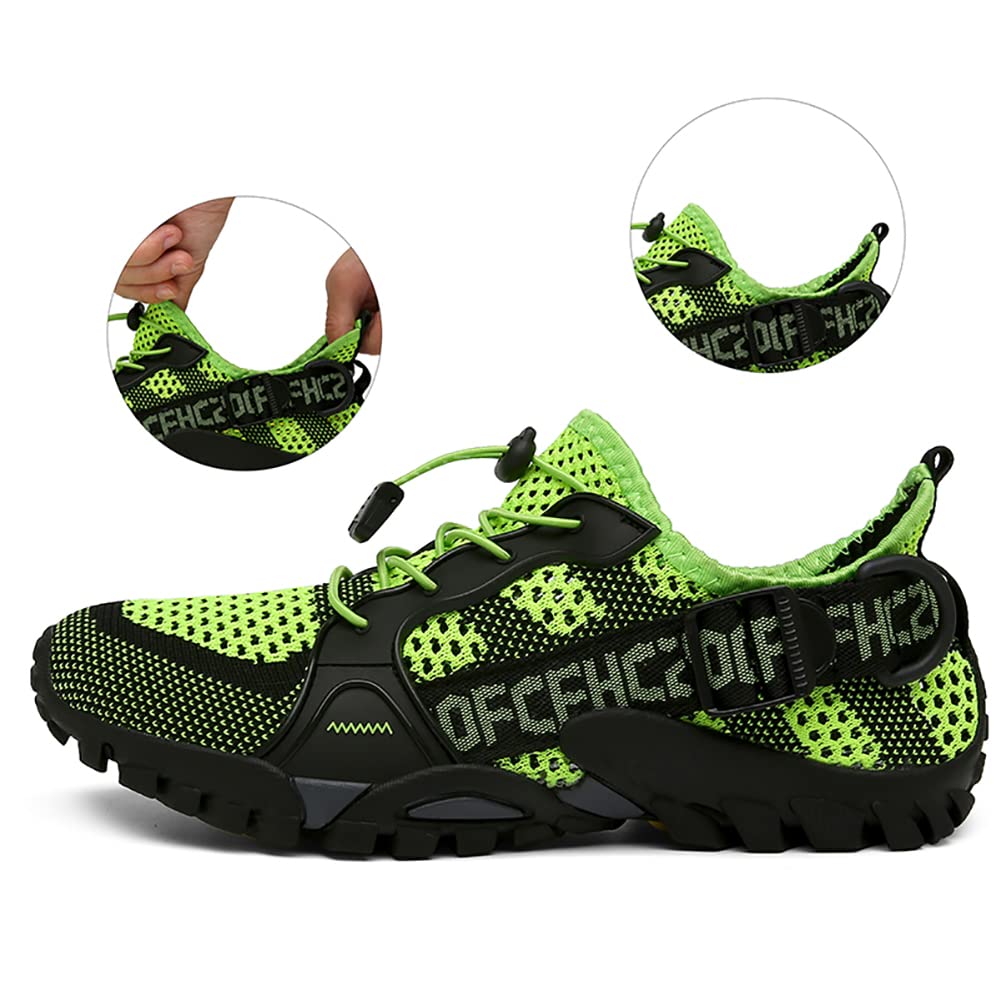 TANGYUGEN Zapatos de agua para hombre y mujer, zapatos de senderismo al aire libre, secado rápido, zapatos acuáticos para playa, viajes, senderismo, escalada