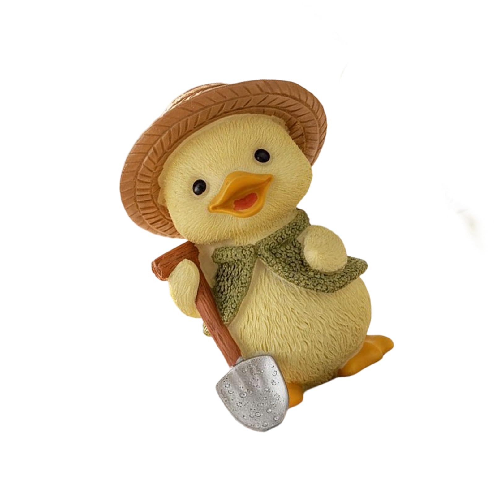 Hsioluted Interesting Animal Model Duckling Fence Statue Tiny Animal Statues Aquarium Tanks Duckling Figurines Ornament Resin Aquarium Decorations
