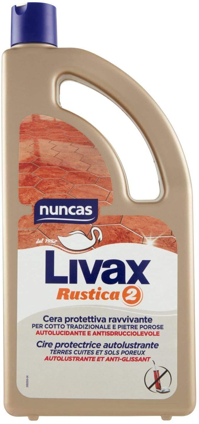 NUNCAS SET 6 CERA LIVAX RUSTICA 2+ GAMEX PANNI CATTURAPOLVERE+pacco 5 pezzi panni microfibra 30x40