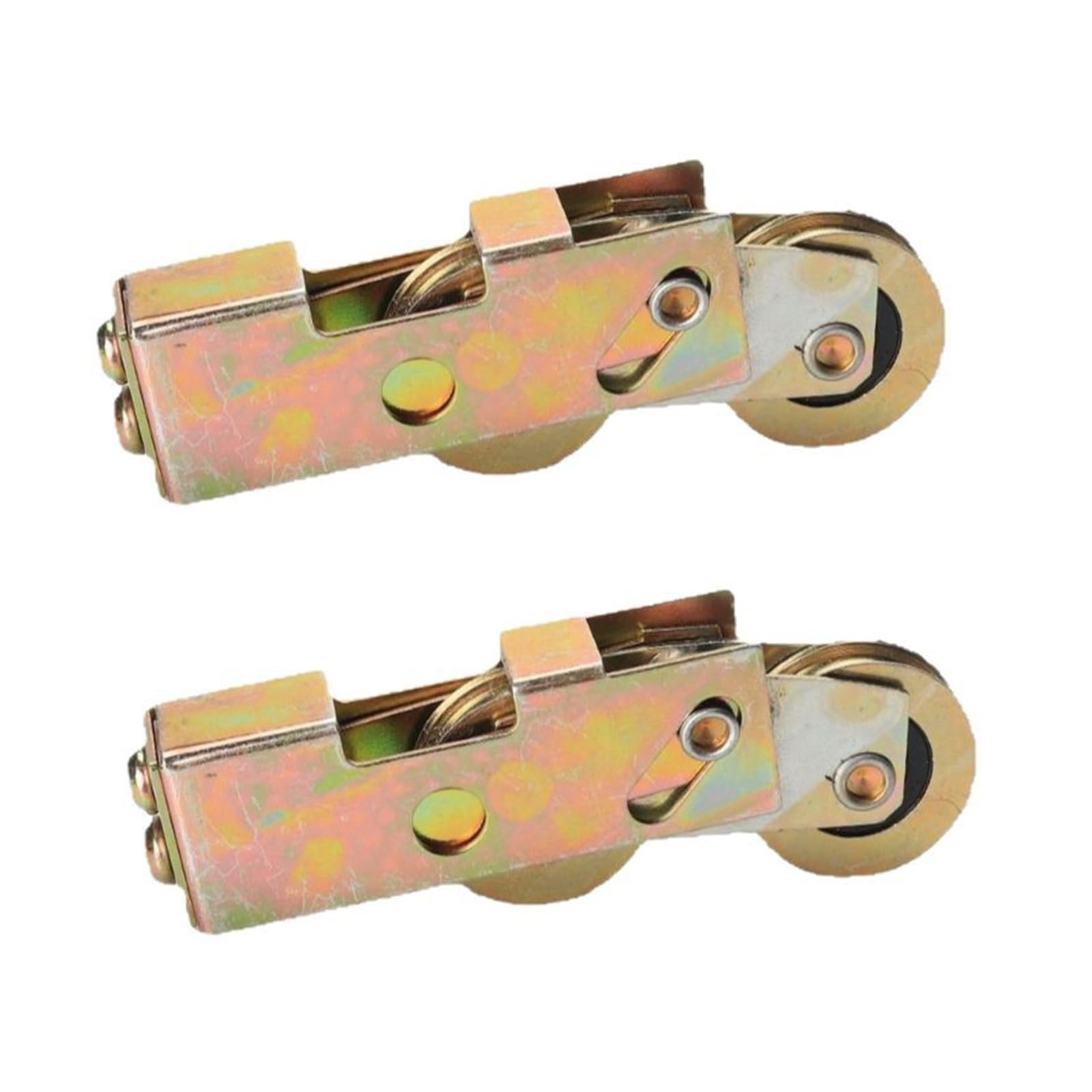 Msioytog Multicolor 2Pcs Ball Bearing Rear Sliding Door Wheel Replacement Adjustable Bearing Wheel Window Hardware Easy To Installation Adjustable For Wardrobe Glass Door