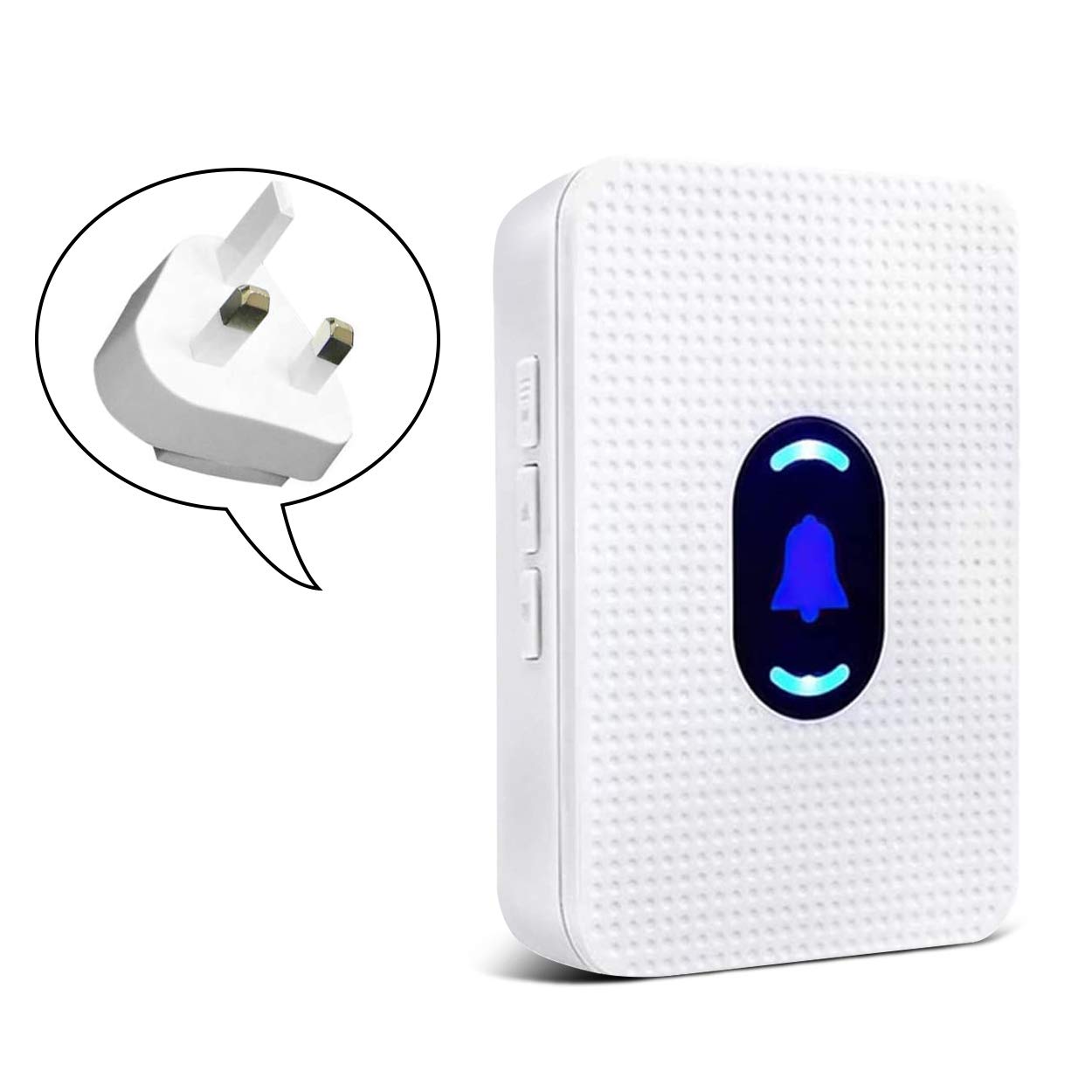 Daytech Wireless Caregiver Pager Patient Safety Alarm for Nurse Elderly Fall Alarm System Accessory with 5 Volume Levels 55 Melodies 1 Plug-in Receiver