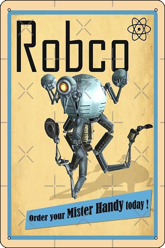 Amazon.com: RobCo Industries Poster 8 x 12 Inch Funny Metal Tin Sign ...