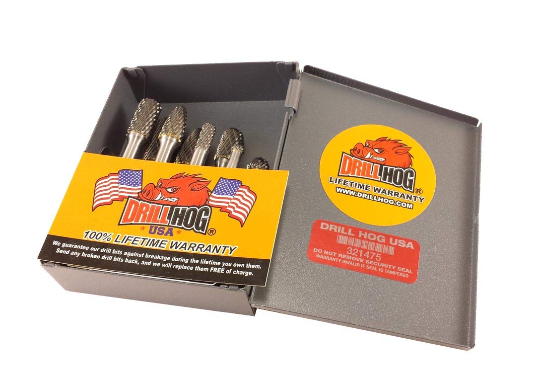 Drill Hog 8 Pc Carbide Burr Set