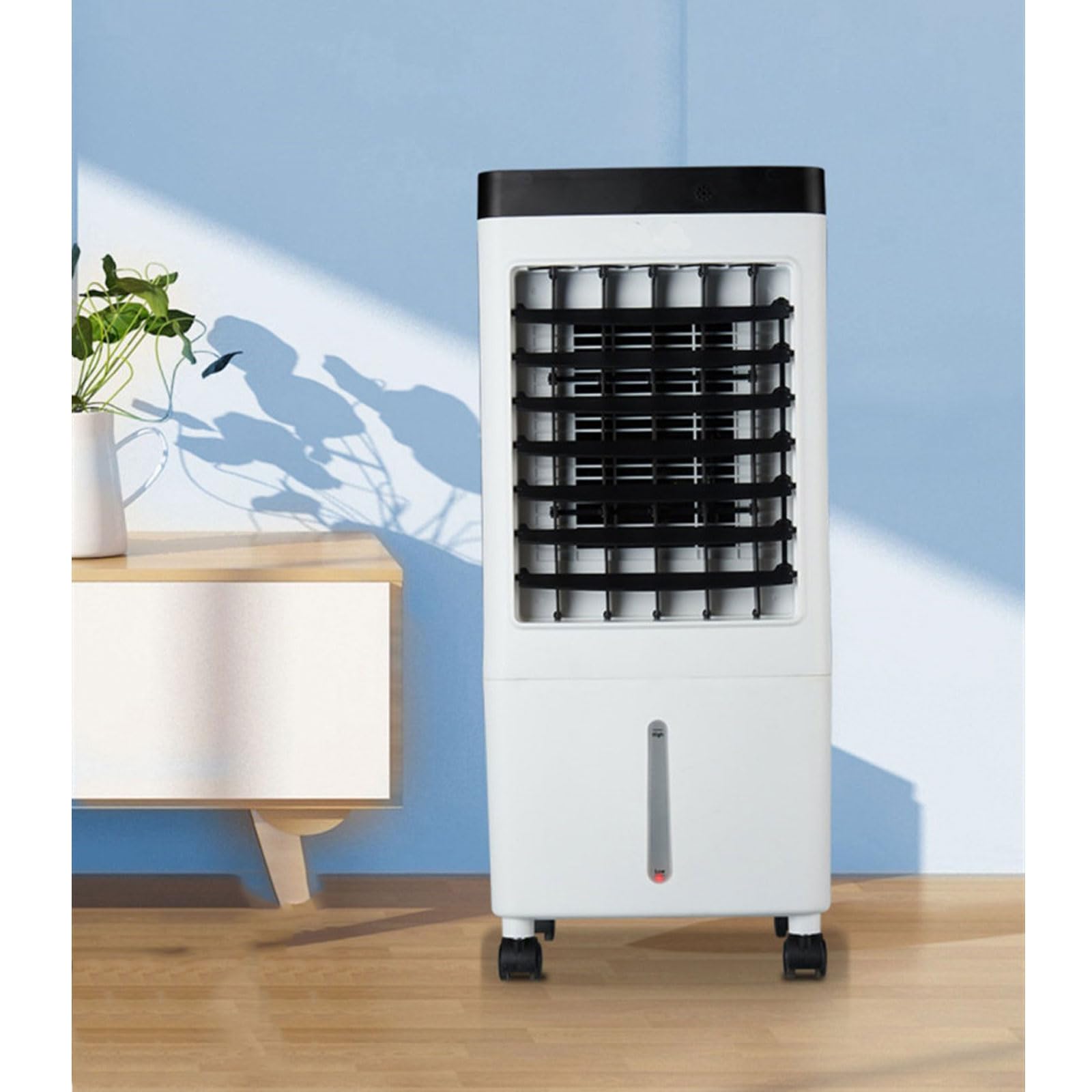 MESOVFCA Portable Air Conditioner, Evaporative Air Cooler, 60-Degree Wide-Angle Automatic Swing, 3 Gears Adjustable, 7H Timer, With 10L Water Tank, for Home, Office