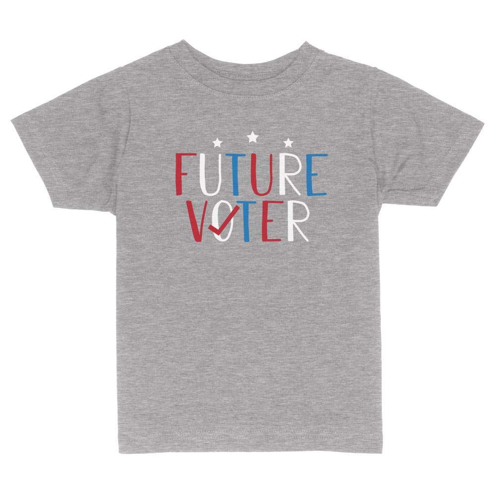 Future Voter Toddler Kids T-Shirt 2T Heather Grey
