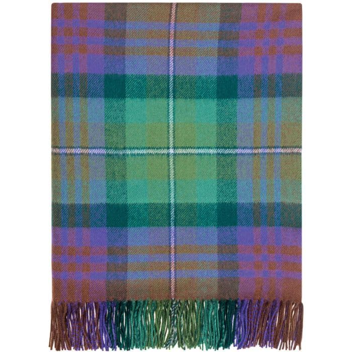 100% Lambswool Serape Cape - Made in Scotland - 140x180cm - Wool - Various Scottish Tartans - Women's Poncho2