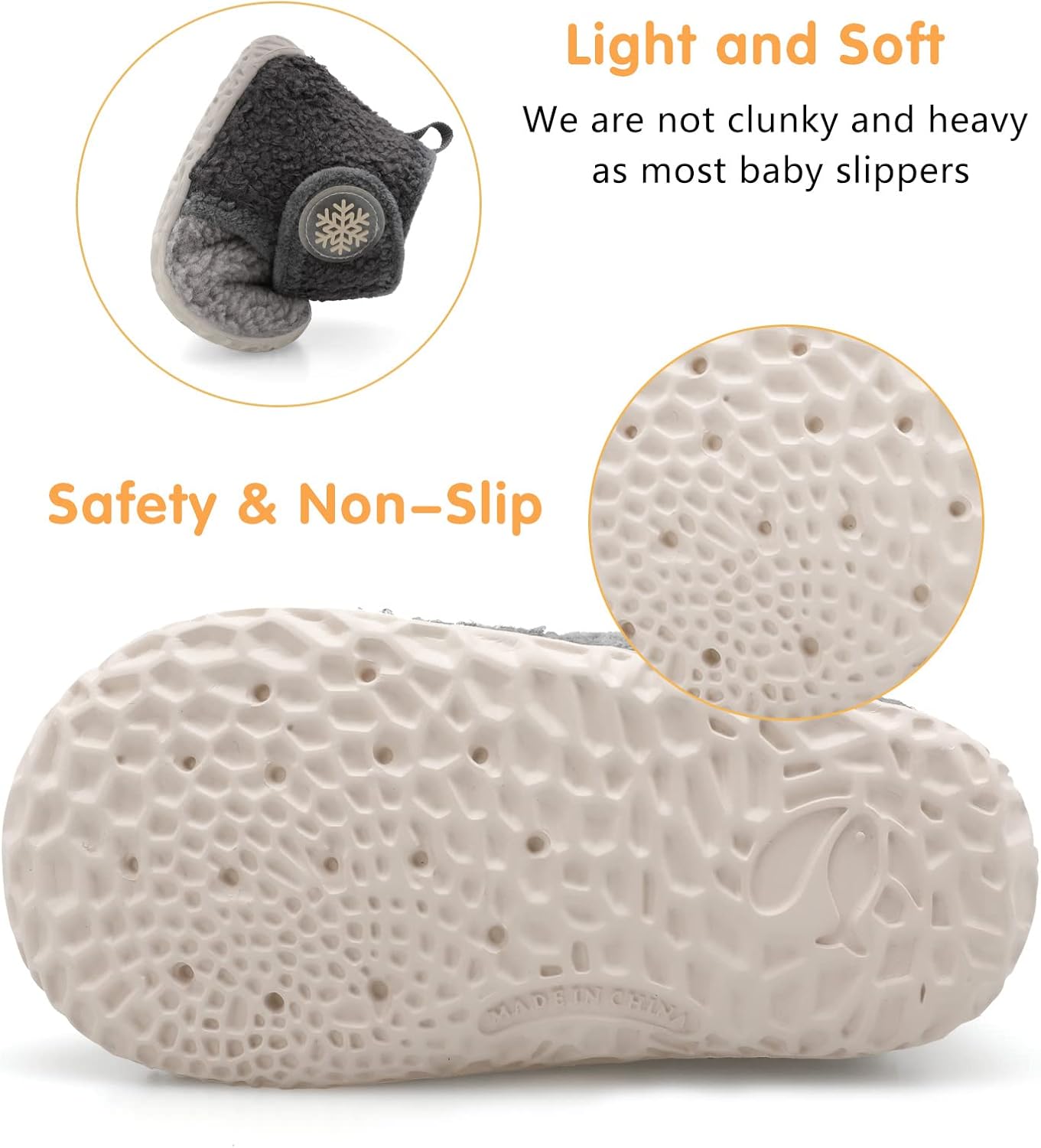 FEETCITY Baby Booties Girls Boys Infant Slippers First Walkers Shoes Warm Socks Newborn Crib Shoes - Image 5