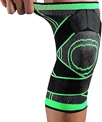Joelheira de Compressão Esportiva para Alívio de Dor no Joelho, Suporte Muscular e Estabilidade – Ideal para Corrida, Futebol, Treino, Academia, Ciclismo, Prevenção de Lesões