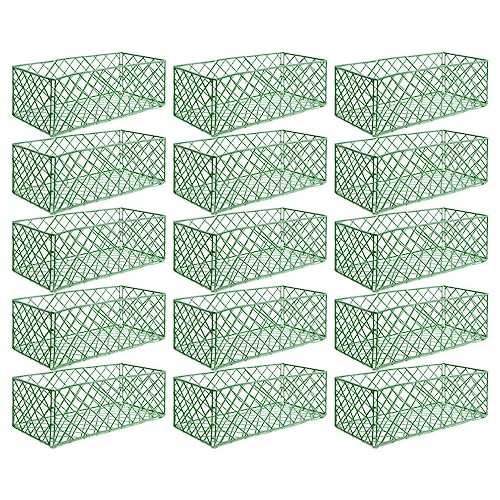 Yardwe 20PCS Floral Foam Cage Square Flower Arrangement Holder for Fresh Flower Table Centerpiece Floral Arrangement 23.5 x 11 x 9 cm