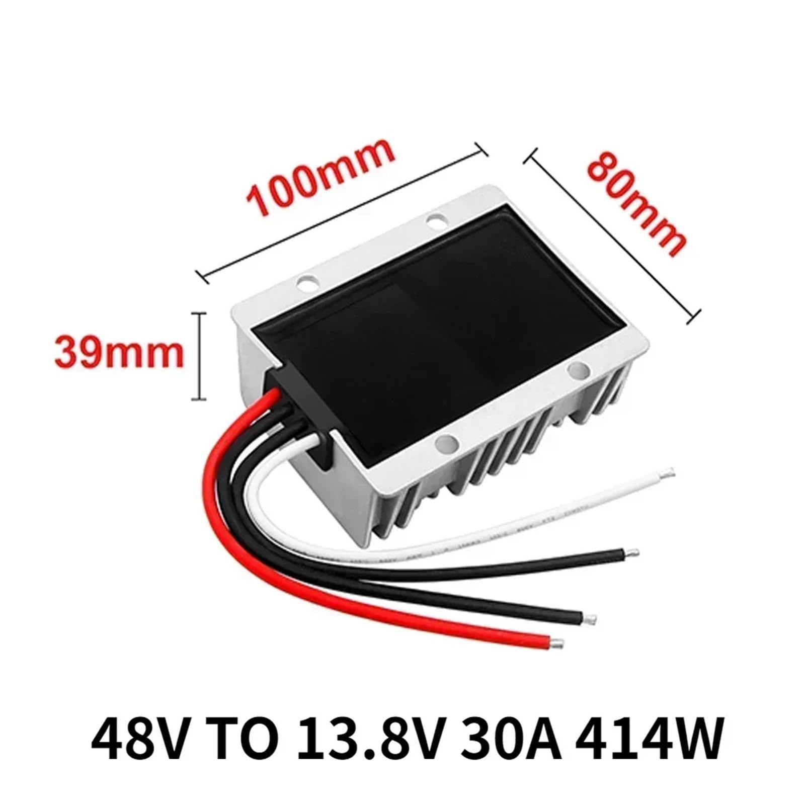 Carrello da Golf DC DC Riduttore di Tensione Impermeabile da 48 V a 12 V 10 A 20 A 30 A(48V TO 13.8V 30A414W)