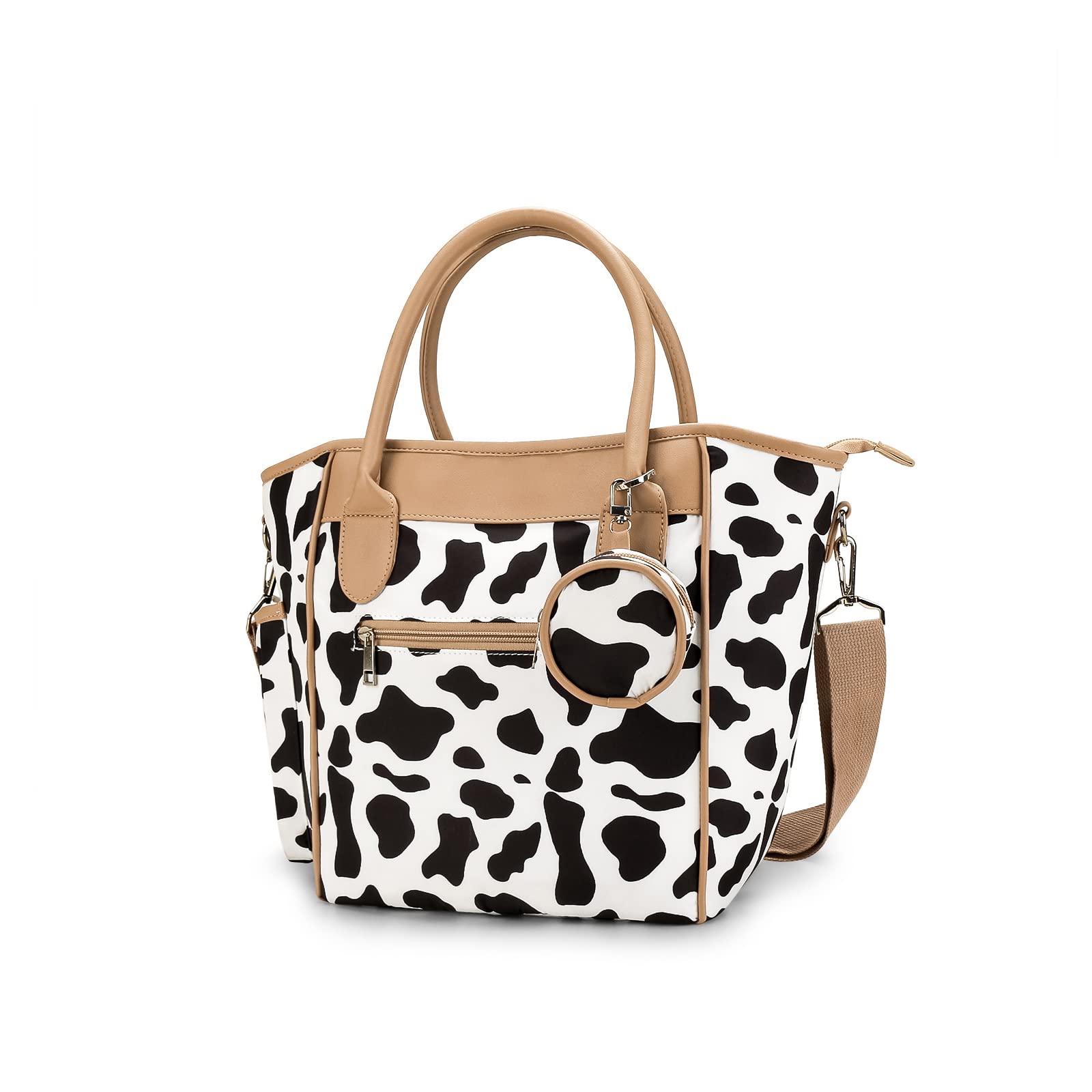 SONARIN Elegante Portatile Borsa Fasciatoio per Neonato,Grande Capacità Borsa per il Cambio Borsa a Tracolla Borsa per Pannolini da Viaggio Impermeabile con Borsa Ciuccio