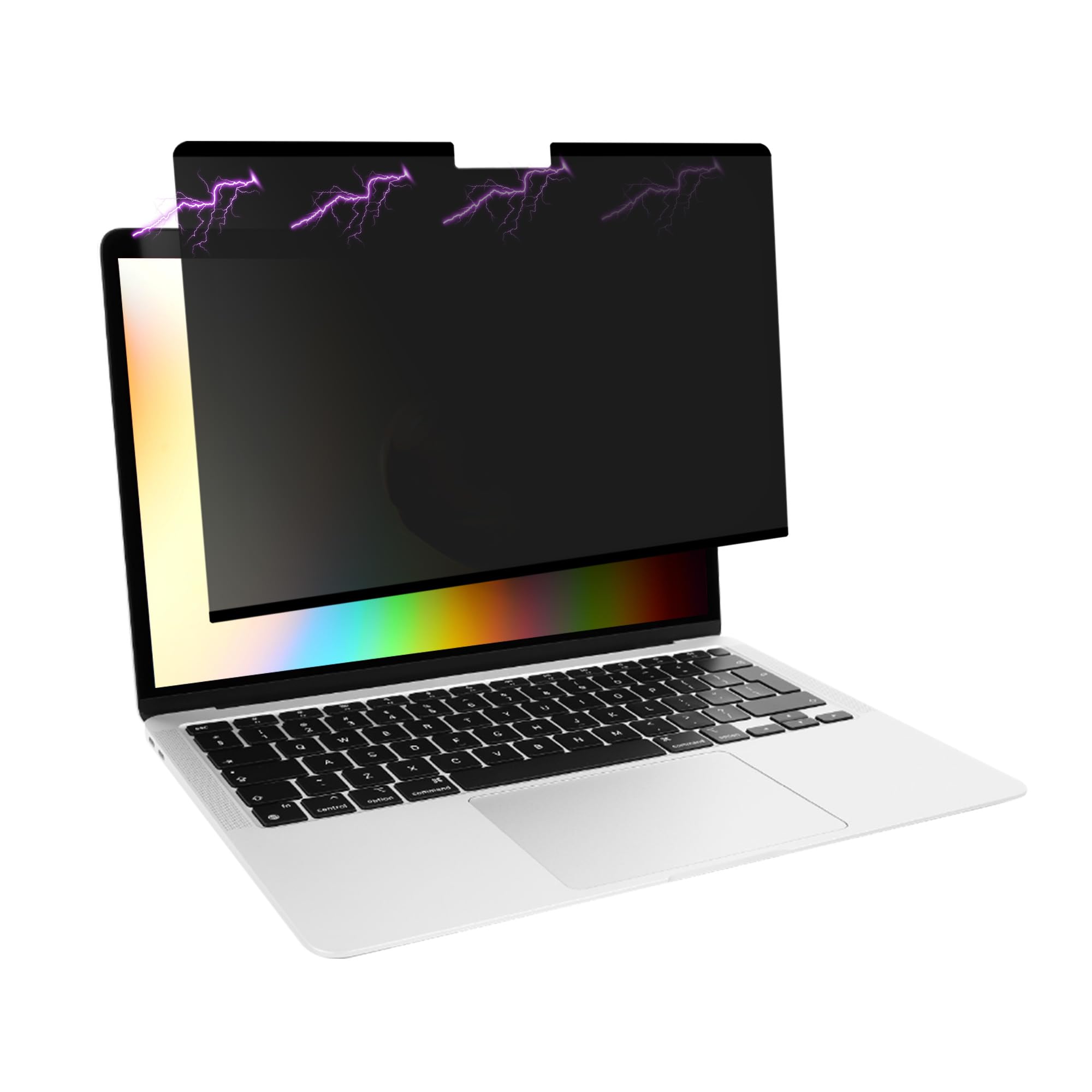 kwmobile Pellicola Privacy per Apple MacBook Air 13.3" M1 A2337 A2179 - Privacy Screen per Laptop - Filtro Schermo Protettivo Rimovibile e da Viaggio - Filtro Anti Luce Blu Magnetico