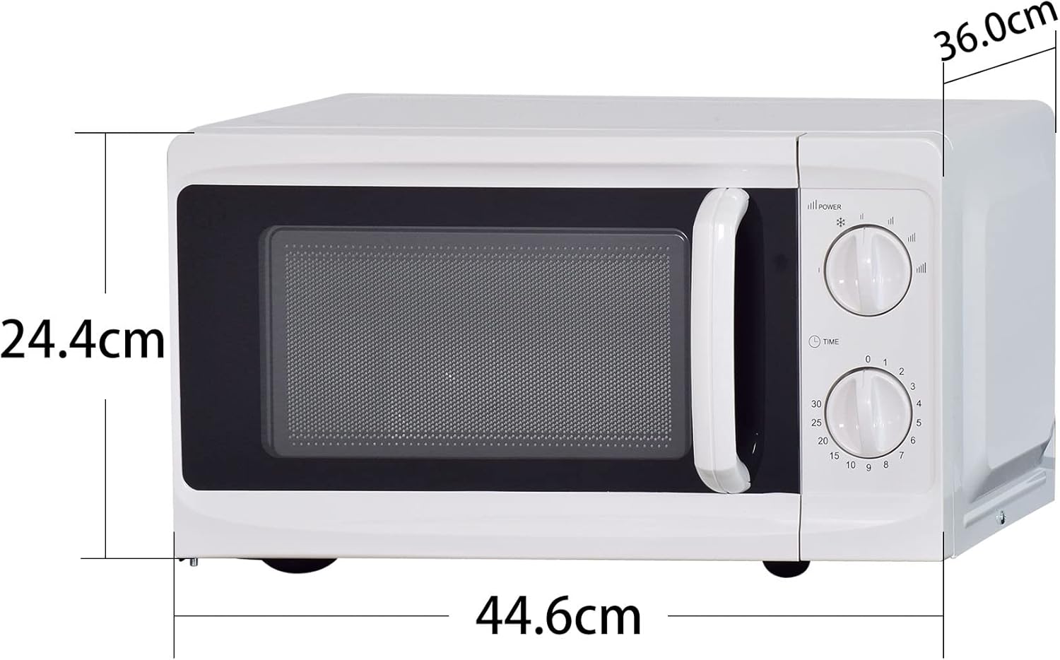 SMETA Microonde, forno a microonde da 700 W, forno a microonde da 17 l, bianco con 6 livelli di potenza, funzione di scongelamento rapido SMETA Microonde, forno a microonde da 700 W, forno a microonde da 17 l, bianco con 6 livelli di potenza, funzione di scongelamento rapido