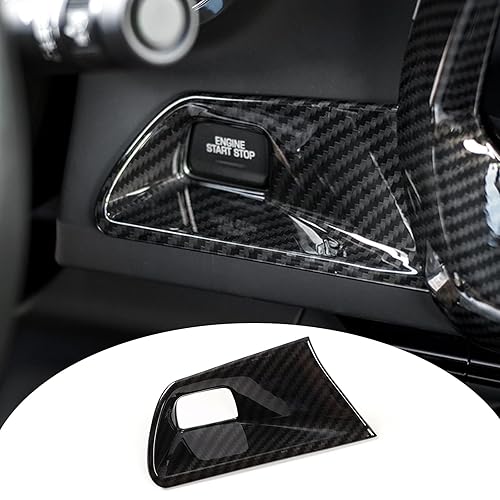 RT-TCZ Botón de arranque/parada del motor de la consola central del salpicadero, cubierta del interruptor del botón, accesorios de decoración