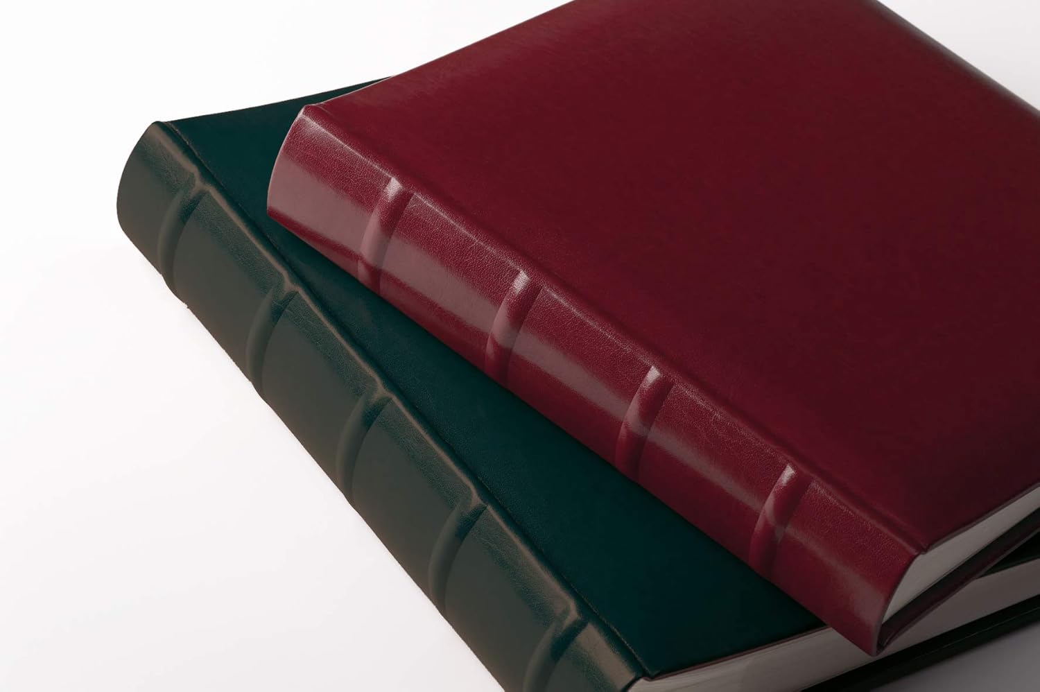 Walther Design FA-371-R Classic Artificial Leather Book Bound Album with ridged Spine, 10.2 x 9.8 inch (26 x 25 cm), 60 White Pages, red