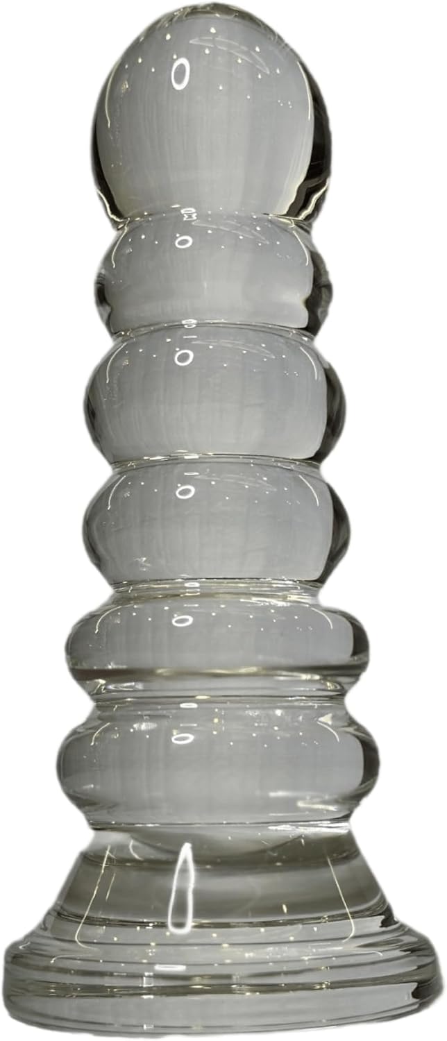 Elegant Solid Glass Phallic Decorative Sculpture a 1.3 Pound Versatile Art Piece with Erotic Appeal Anal Dildo