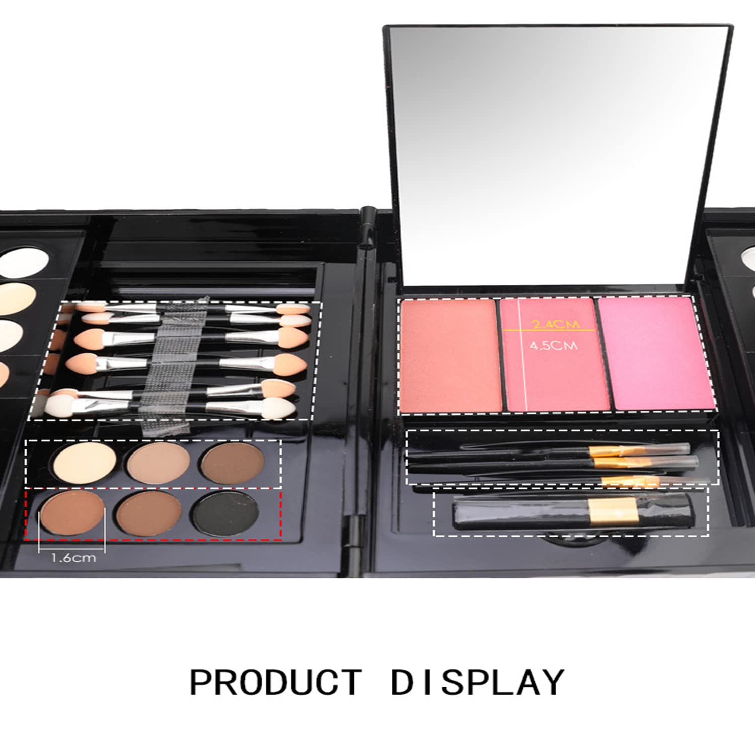VIOLA HOUSE Kit Maquillage Femme 177 Couleurs, Coffret Maquillage avec Rouge à Lèvres, Pinceaux, Bâton Contour, Correcteur, Fard à Joues