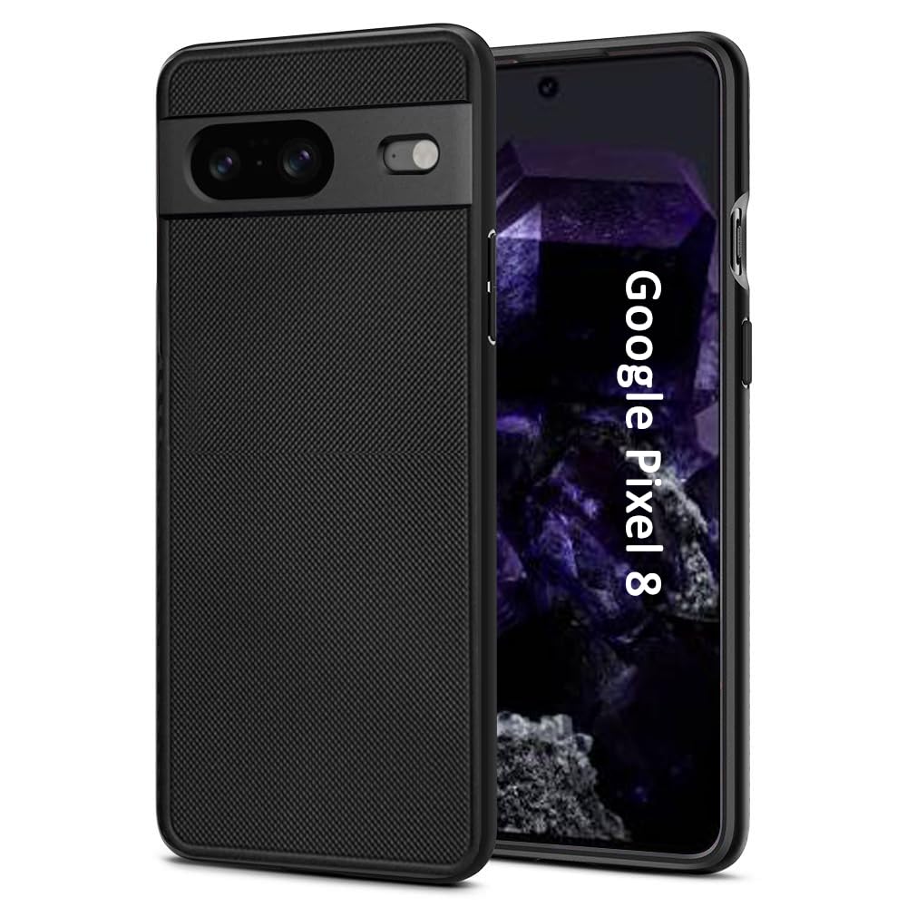 CROMBIE Soft Silicone Frosted Air Dotted Case Cover Google Pixel 8 | Protective Sleek Profile | 360 Degree Camera Protection Bump Back Case Cover for Google Pixel 8 (Black) (B0CL4M9KDJ) Amazon Price History, Amazon Price Tracker