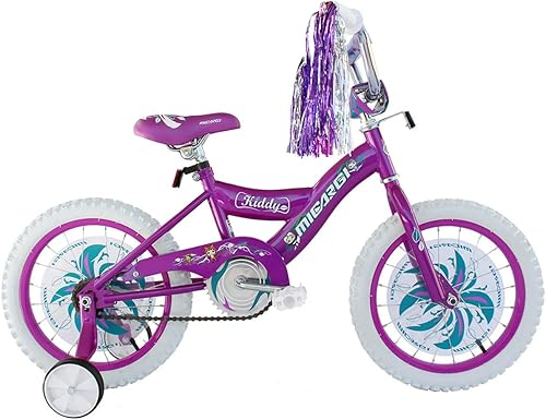 MICARGI DragonEllieKiddy BMX Bicicleta para niños de 3 a 12 años de edad para niños y niñas de 16 y 20 pulgadas con soporte para niños, bicicleta de