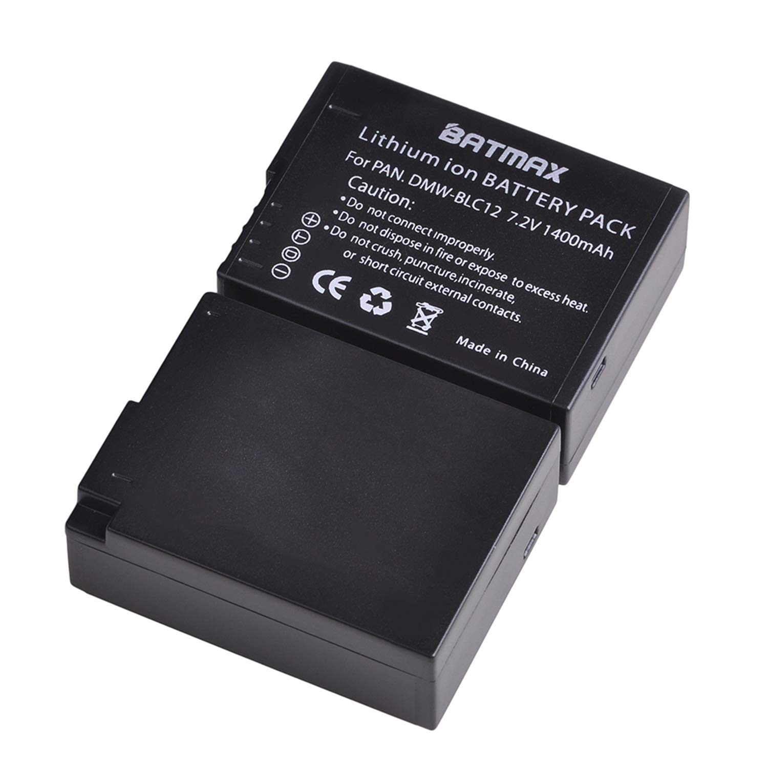 Vervanging 2X 1200mAh DMW-BLC12 Batterij en LED Ingebouwde Vervanging 2X 1200mAh DMW-BLC12 Batterij en LED Ingebouwde