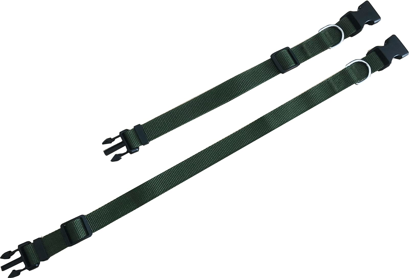 SALO Nylon-Hundehalsband Verstellbar – 2,5 Cm Breit, Für Mittelgroße & Große Hunde, Rot