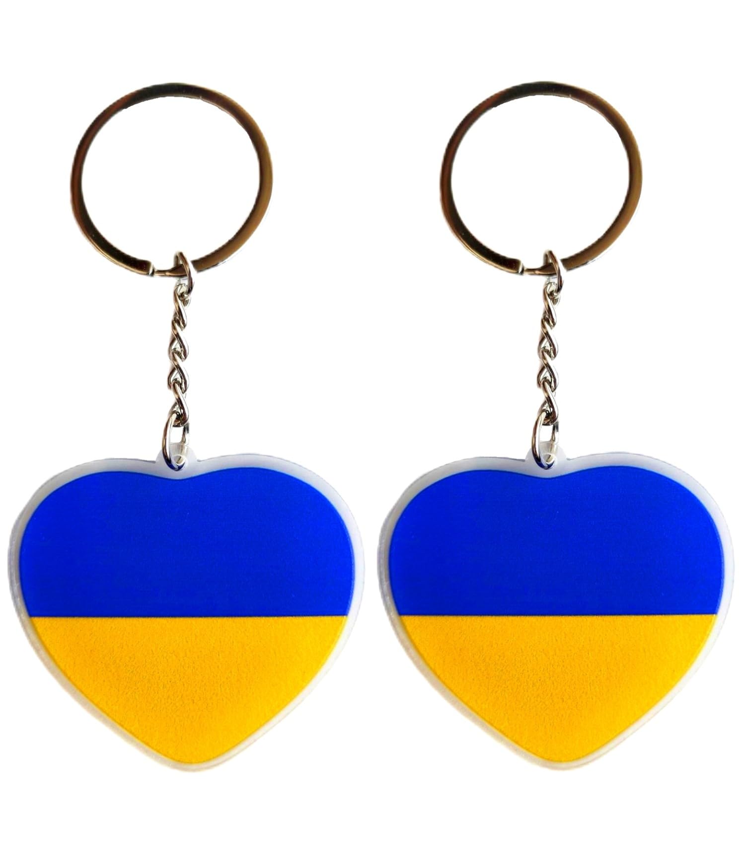 Ukraine Flag Keychain - 2 Pack