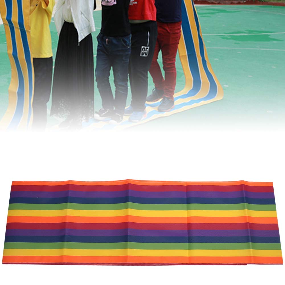 Oxford-Stoff-Teamwork-Spiel-Laufmatte, unterhaltsame Gruppenaktivitäts-Spielmatte für Kinder und Erwachsene, wasserdichte -Hindernisparcours-Matte mit farbenfrohem Design