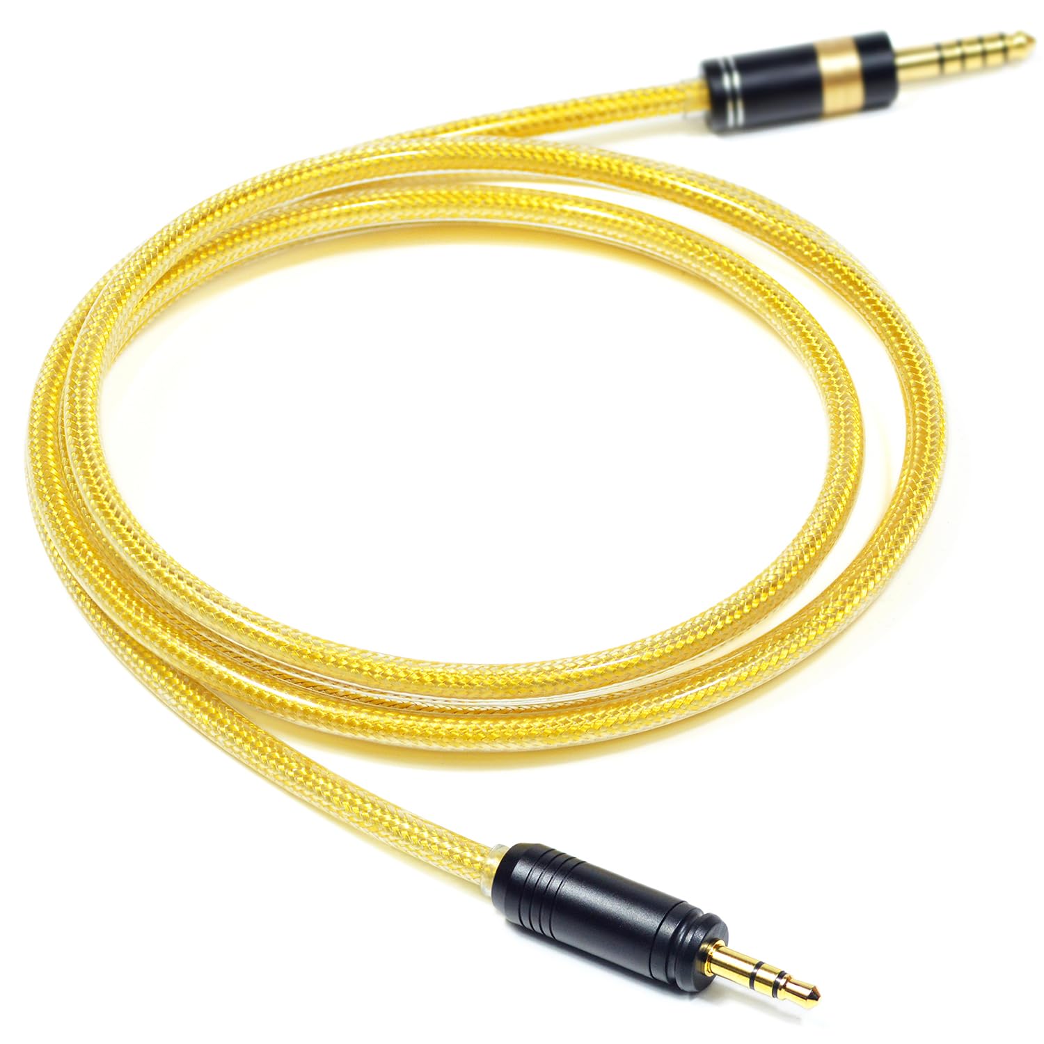 GUCraftsman 6N Câble OFC plaqué argent avec couche de blindage en métal 4,4 mm 3,5 mm pour casque Focal Hadenys Azurys Bathys MG (prise 3,5 mm)