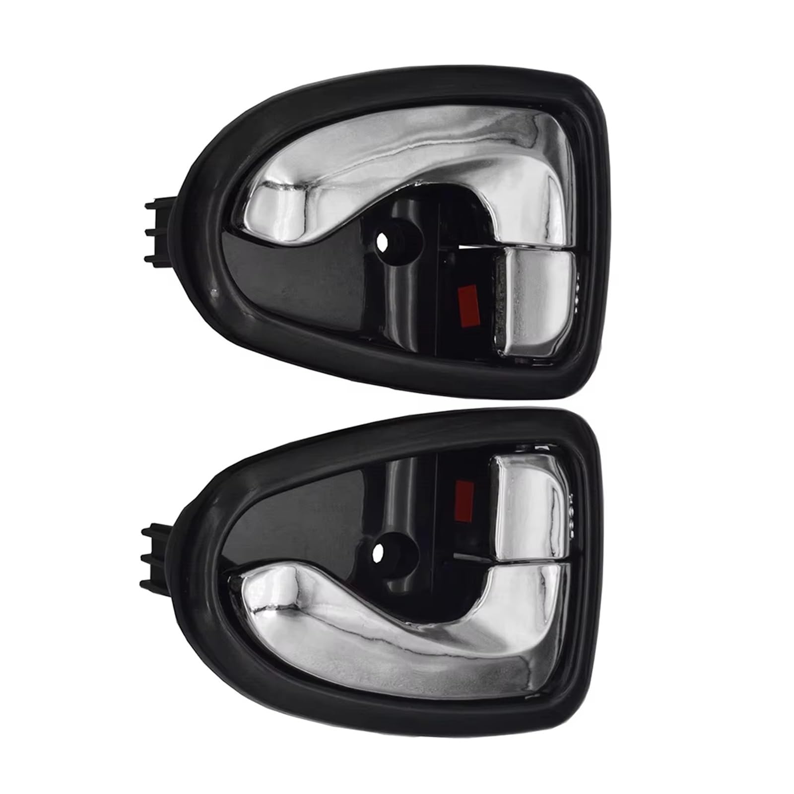Nhsijpo Black Chrome Automotive Interior Door Handle For Hyundai For Accent 2000-2006 Car Interior Door Handles Front Rear Left Right 82610-25000 82620-25000(Black Chrome)