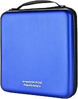 Vista 10 de alavisxf xx Funda para CD, funda protectora de EVA para 48 unidades, Blu-ray y DVD, portátil, con cremallera, soporte para CD, organizador