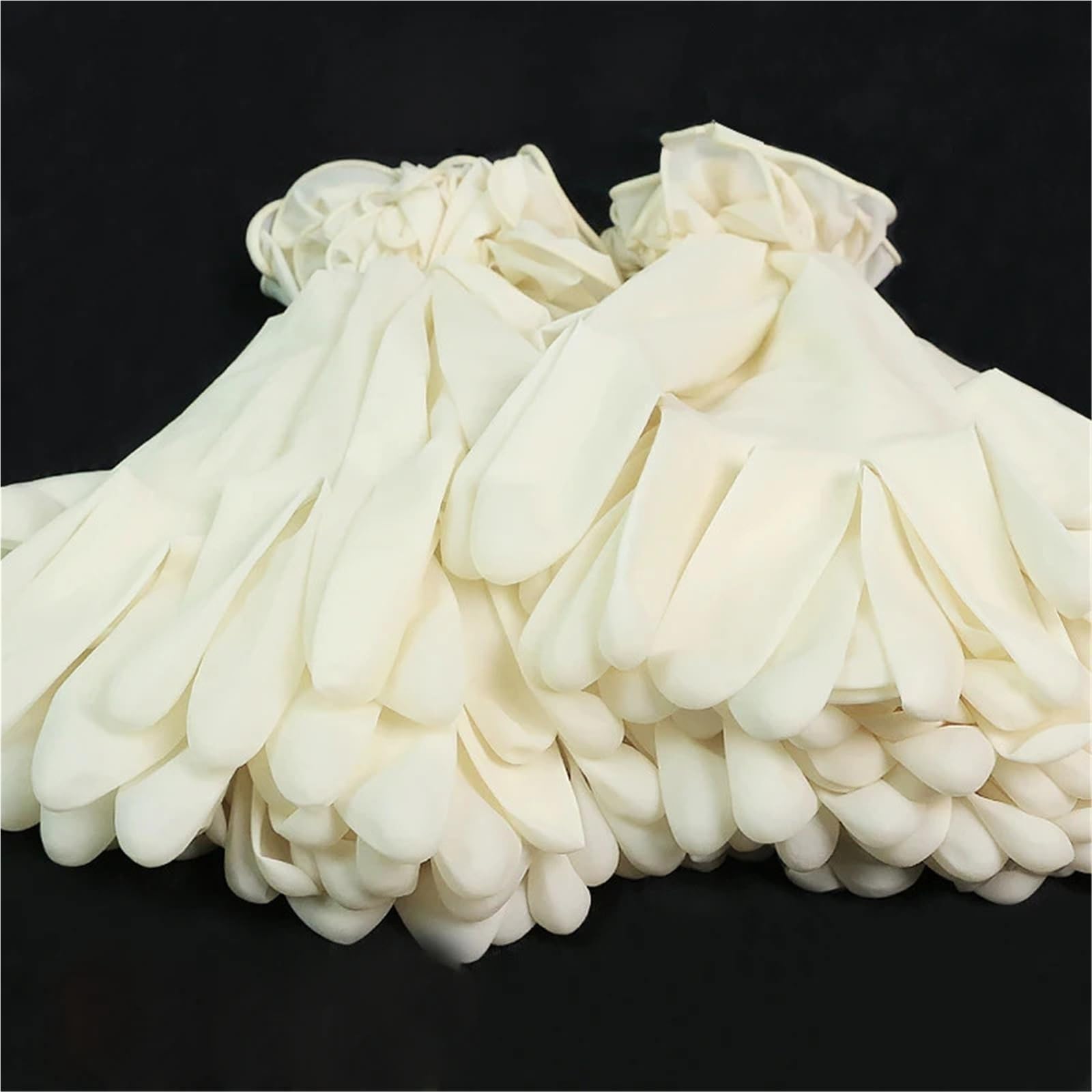 Genérico 100 guantes desechables de látex blancos for limpieza del hogar, jardín y manipulación de alimentos(S)