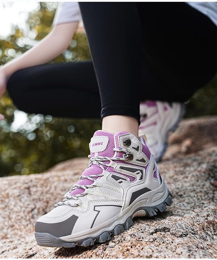 Women's Hiking Shoes, Outdoor Hiking Boots, Breathable Mesh Lining, TPR Outsole, EVA Insole