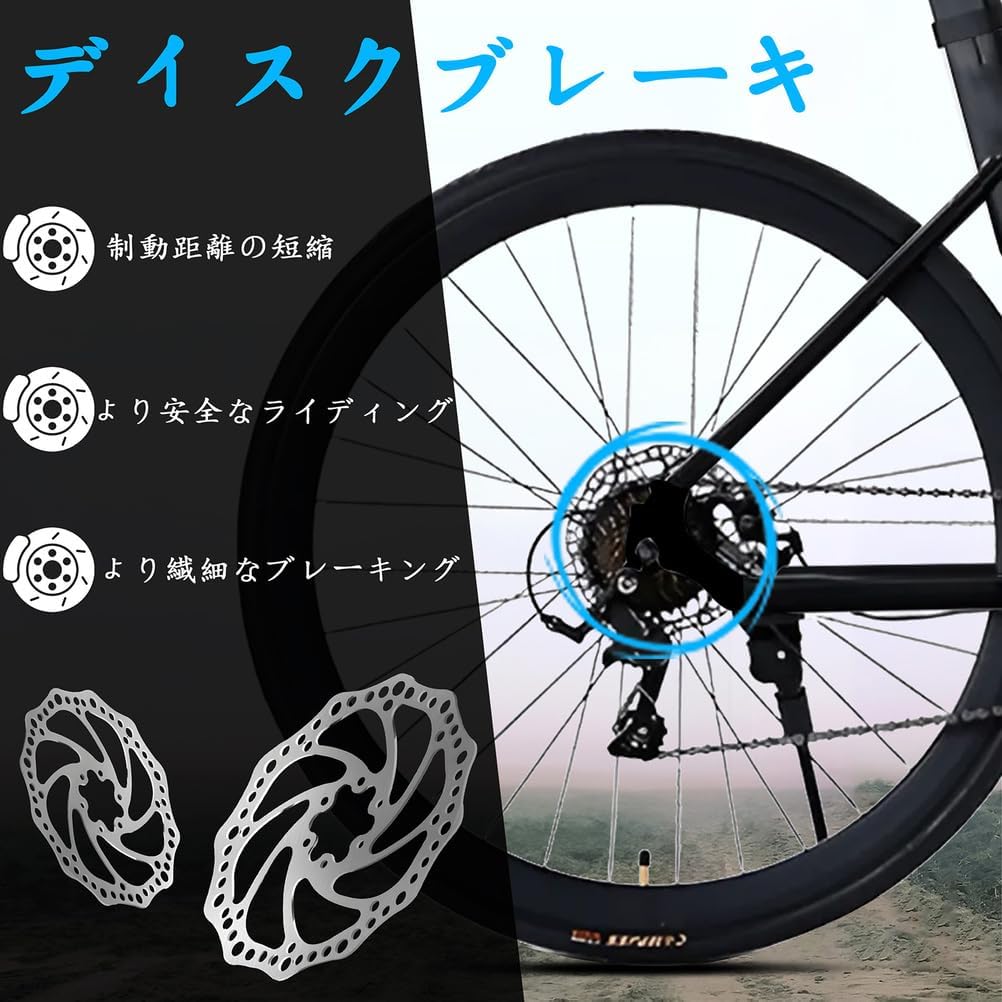 Cadre De Vélo Route 700C Carbone - Pour Gravel, Freins à Disque, Fourche Incluse, Taille Au Choix