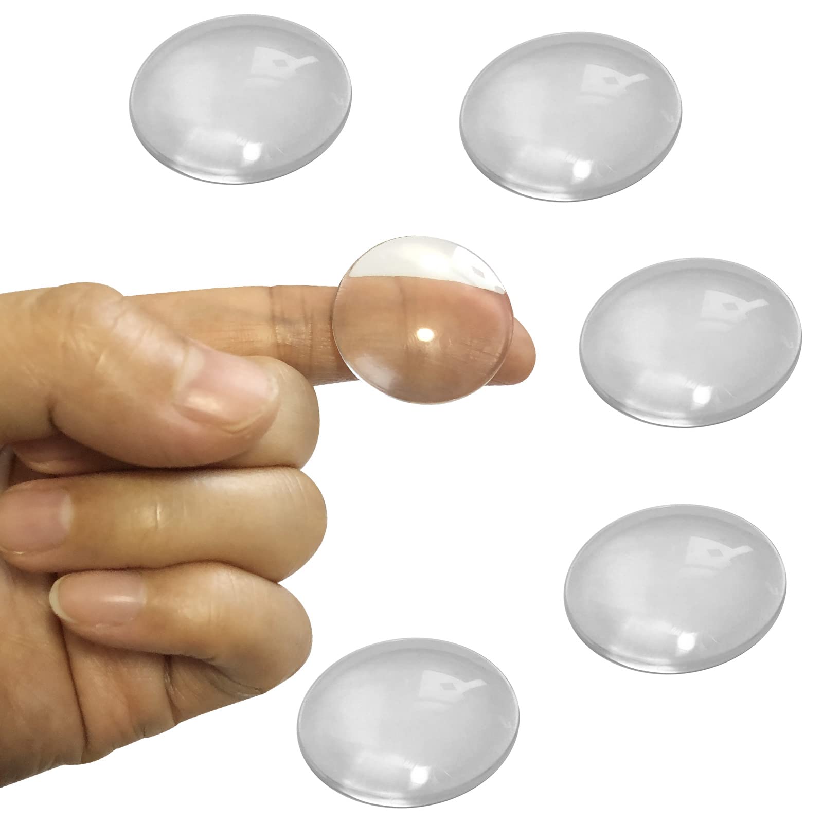 5PCS X Optical Glass Lens Without Edge Dameter 25MM Flat-Convex Lens, Focusing LED Convex Lens (Φ25mm*H6.8*F32)