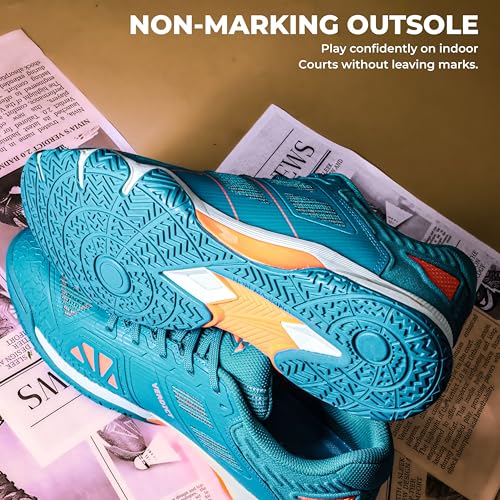Image of Nivia Verdict 2.0 Badminton Shoe for Men, Breathable Mesh with TPU Fusion Technology Upper, Non-Marking Sole, Ideal for Badminton, Volleyball, Squash, and Table Tennis