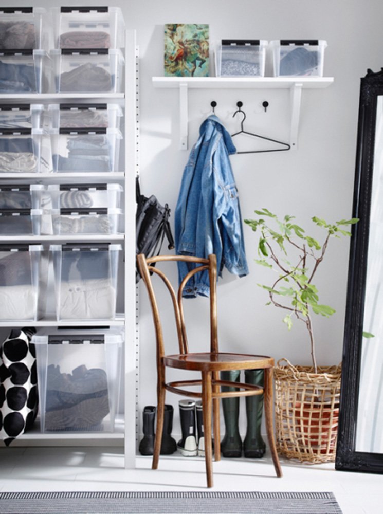 oasis Repousser En traitement bac de rangement plastique transparent avec couver