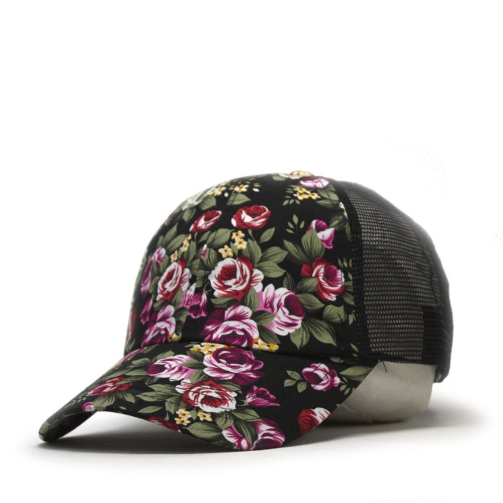 Premium Floral Hawaiian Cotton Twill Adjustable Snapback Baseball Caps