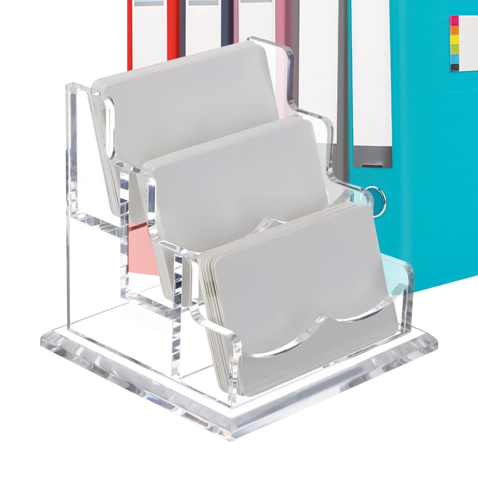 Porte-cartes de visite pour optimiser l'organisation de votre bureau à domicile