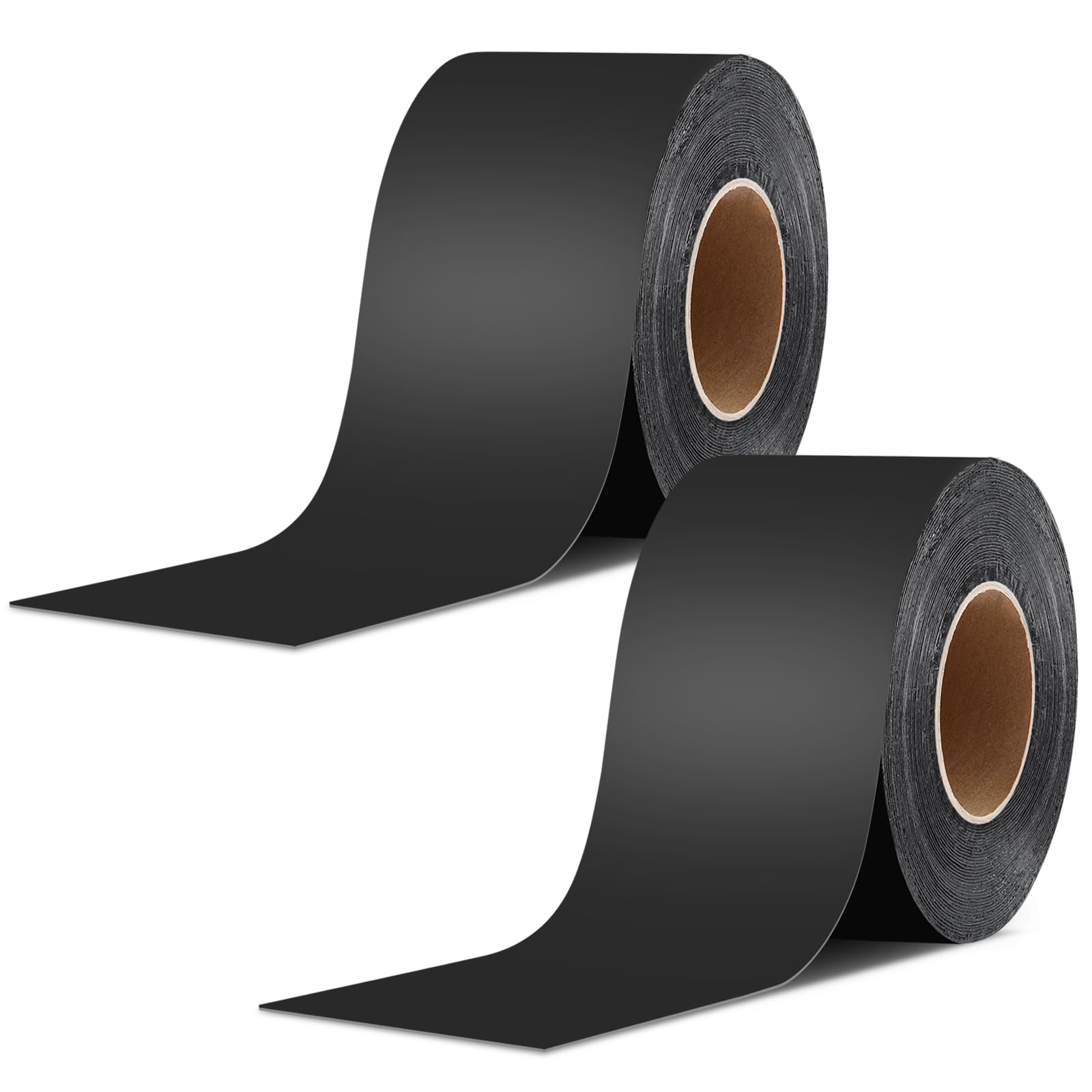 Butyl Sealant RV Roof Tape Black, 4 Inch x 50 Feet RV Repair Sealing Waterproof UV &amp; Weatherproof Butyl Roofing Tape for Window, Boat Sealing, Truck and Trailer Roof Sealant, 2 Pack
